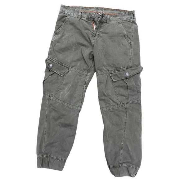 RARE True Religion Jeans Size 33 CARGO Green - Picture 4 of 9